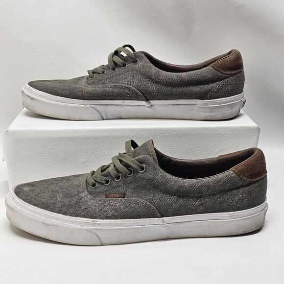 Vans Canvas Sneakers Women’s 13 – Gray Suede Heel Casual Skate Shoes Vietnam - Picture 3 of 8